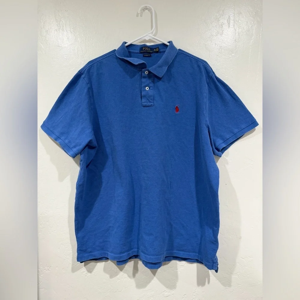 Polo by Ralph Lauren Classic Fit Blue Polo Shirt size XXL
